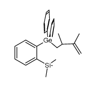 1-(trimethylsilyl)-2-((2,3-dimethyl-1-buten-4-yl)-diphenylgermyl)benzene Structure