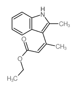 2-Butenoicacid, 3-(2-methyl-1H-indol-3-yl)-, ethyl ester Structure
