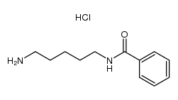 N-benzoyl-1,5-diaminopentane hydrochloride结构式