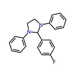 2-(4-Fluorophenyl)-1,3-diphenylimidazolidine Structure