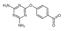6-(4-nitro-phenoxy)-[1,3,5]triazine-2,4-diyldiamine结构式