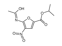 propan-2-yl 5-acetamido-4-nitrofuran-2-carboxylate结构式