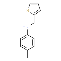 4-甲基-N-(噻吩-2-基甲基)苯胺结构式