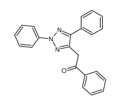 2,4-diphenyl-5-phenacyl-1,2,3-triazole Structure