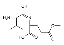 (2S)-2-[[(2S)-2-amino-3-methylbutanoyl]amino]-5-methoxy-5-oxopentanoic acid结构式