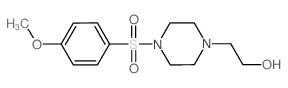 2-(4-((4-METHOXYPHENYL)SULFONYL)PIPERAZIN-1-YL)ETHANOL Structure