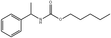 α-Methylbenzylcarbamic acid pentyl ester结构式
