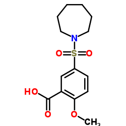 5-(AZEPANE-1-SULFONYL)-2-METHOXY-BENZOIC ACID Structure