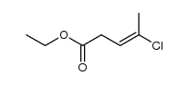 4-chloro-pent-3-enoic acid ethyl ester Structure