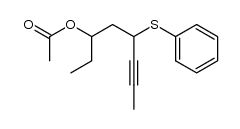 6-acetoxy-4-(phenylthio)oct-2-yne Structure