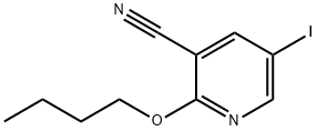 2-Butoxy-5-iodo-nicotinonitrile structure