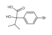 2-(4'-bromophenyl)-2-hydroxy-3-methylbutanoic acid Structure