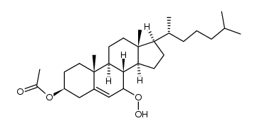 3β-acetoxycholest-5-ene-7-peroxide Structure