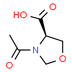 4-Oxazolidinecarboxylic acid, 3-acetyl-, (4R)- (9CI) Structure