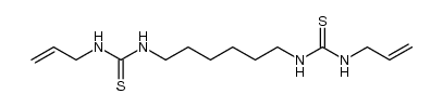 N,N''-1,4-hexanediylbis[N'-(2-propenyl)thiourea]结构式