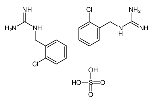 2-[(2-chlorophenyl)methyl]guanidine,sulfuric acid结构式