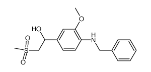 1-(4-(benzylamino)-3-methoxyphenyl)-2-(methylsulfonyl)ethan-1-ol Structure
