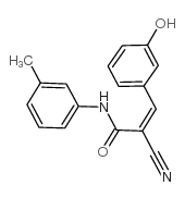 2-cyano-3-(3-hydroxyphenyl)-N-(3-methylphenyl)prop-2-enamide结构式