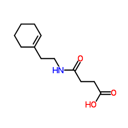 4-{[2-(1-Cyclohexen-1-yl)ethyl]amino}-4-oxobutanoic acid结构式
