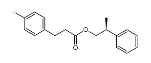(S)-2-phenylpropyl 3-(4-iodophenyl)propanoate结构式