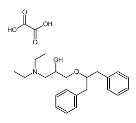 1-(diethylamino)-3-(1,3-diphenylpropan-2-yloxy)propan-2-ol,oxalic acid结构式