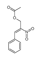 2-Propen-1-ol, 2-nitro-3-phenyl-, acetate (ester)结构式