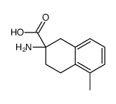 2-Naphthalenecarboxylicacid,2-amino-1,2,3,4-tetrahydro-5-methyl-(9CI) structure