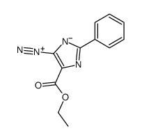 ethyl 5-diazo-2-phenylimidazole-4-carboxylate结构式