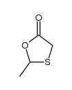 2-methyl-1,3-oxathiolan-5-one structure
