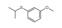 1-(isopropylthio)-3-methoxybenzene Structure