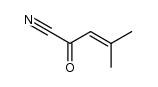 β,β-Dimethylacryloylcyanid Structure