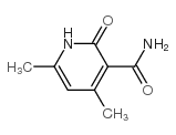 1,2-dihydro-4,6-dimethyl-2-oxonicotinamide Structure