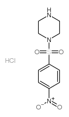 1-((4-Nitrophenyl)sulfonyl)piperazine Structure