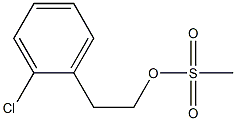 1-(2-甲磺酰氧基乙基)-2-氯苯结构式