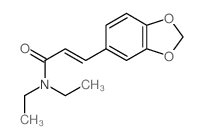 2-Propenamide, 3-(1,3-benzodioxol-5-yl)-N,N-diethyl- structure