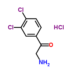 2-(3,4-二氯苯基)-2-氧代乙胺盐酸盐结构式