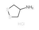 1,2-Dithiolan-4-amine,hydrochloride (1:1)结构式