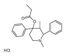 [(2S,3R,4S)-1,3-dimethyl-2,4-diphenylpiperidin-4-yl] propanoate,hydrochloride结构式