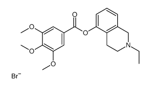 (2-ethyl-3,4-dihydro-1H-isoquinolin-5-yl) 3,4,5-trimethoxybenzoate,bromide Structure