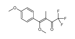 1,1,1-trifluoro-4-methoxy-4-(4-methoxyphenyl)-3-methylbut-3-en-2-one结构式