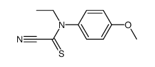 N-Ethyl-N-(4-methoxy-phenyl)-2-nitrilo-thioacetamide Structure