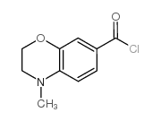 4-甲基-3,4-二氢-2H-1,4-苯并恶烷-7-羰酰氯结构式