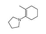 1-(2-methylcyclohexen-1-yl)pyrrolidine Structure