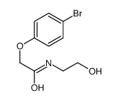 2-(4-bromophenoxy)-N-(2-hydroxyethyl)acetamide Structure