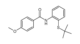 N-(2-tert-butylsulfanyl-phenyl)-4-methoxy-benzamide结构式