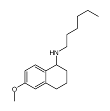 N-hexyl-6-methoxy-1,2,3,4-tetrahydronaphthalen-1-amine结构式