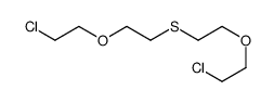 1-(2-chloroethoxy)-2-[2-(2-chloroethoxy)ethylsulfanyl]ethane结构式