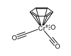 benzene chromium tricarbonyl ion Structure