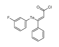 3-(3-fluorophenyl)tellanyl-3-phenylprop-2-enoyl chloride Structure