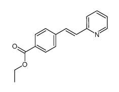 (E)-ethyl 4-(2-(pyridin-2-yl)vinyl)benzoate结构式